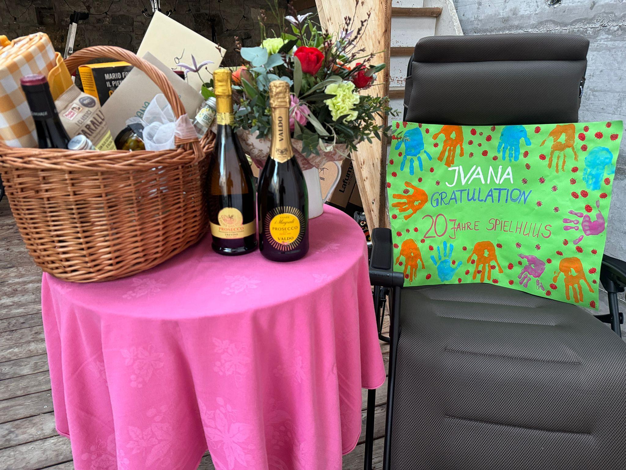 Geschenkkorb 20jähriges Jubiläum